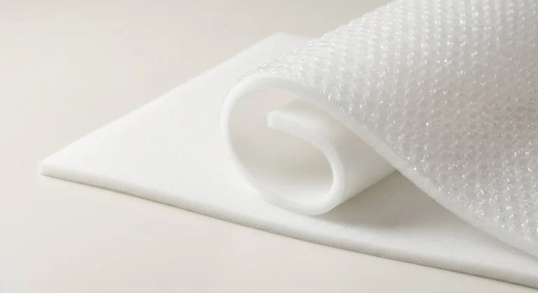 Foam laminado burbuja para empaque de productos delicados